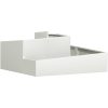 Krukor & Planterare Vit Plast Medium Dekorativa Inläggningar vidaXL 100 x 100 x 50 cm – miniatyr 2