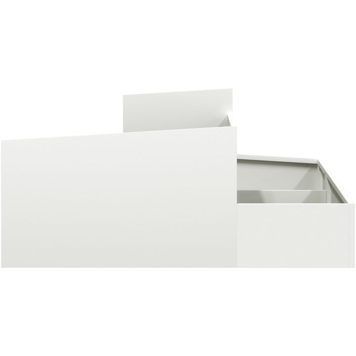 Krukor & Planterare Vit Plast Medium Dekorativa Inläggningar vidaXL 100 x 100 x 50 cm – bild 6