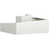 Krukor & Planterare Vit Plast Medium Dekorativa Inläggningar vidaXL 100 x 100 x 50 cm – miniatyr 7
