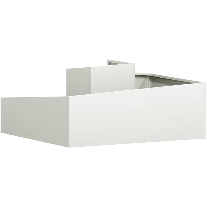 Krukor & Planterare Vit Plast Medium Dekorativa Inläggningar vidaXL 100 x 100 x 50 cm – bild 7