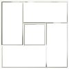 Krukor & Planterare Vit Plast Medium Dekorativa Inläggningar vidaXL 100 x 100 x 50 cm – miniatyr 8