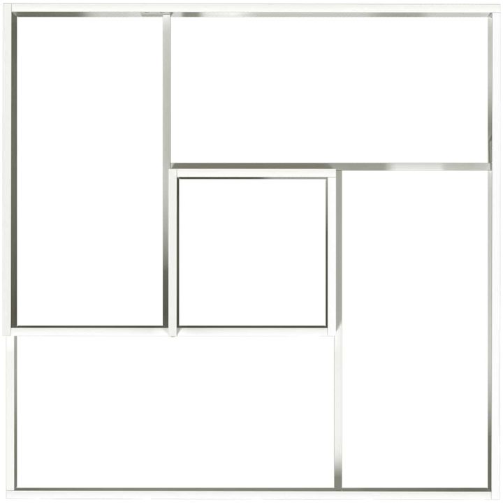 Krukor & Planterare Vit Plast Medium Dekorativa Inläggningar vidaXL 100 x 100 x 50 cm – bild 8