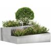 Krukor & Planteringar Rostfritt Stål Planteringar vidaXL Medium – miniatyr 3