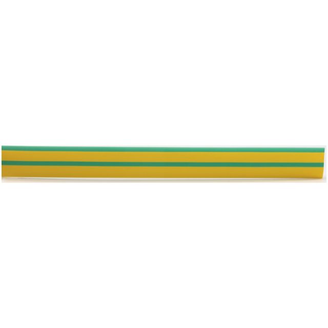 Krympslang, Grön/gul, 12,7/6,4  mm, 1 m MALMBERGS