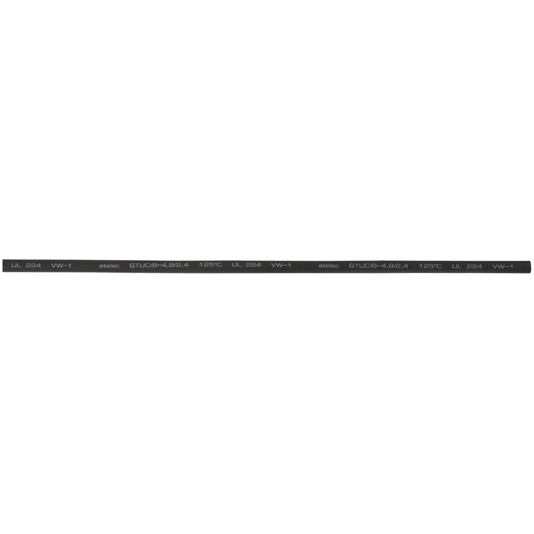 Krympslang, Svart, 4,8/2,4 mm, 1 m MALMBERGS