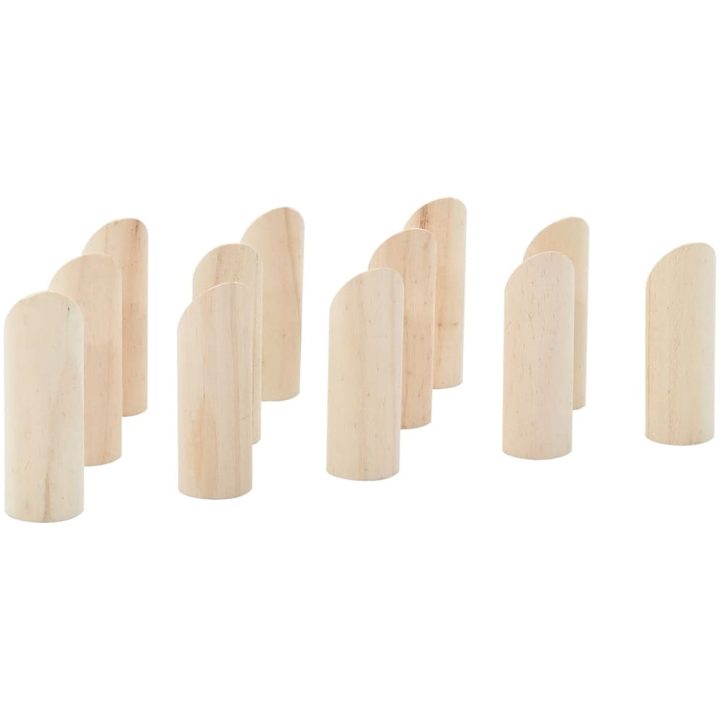 Kubbset 13 delar med väska massiv furu vidaXL – bild 5