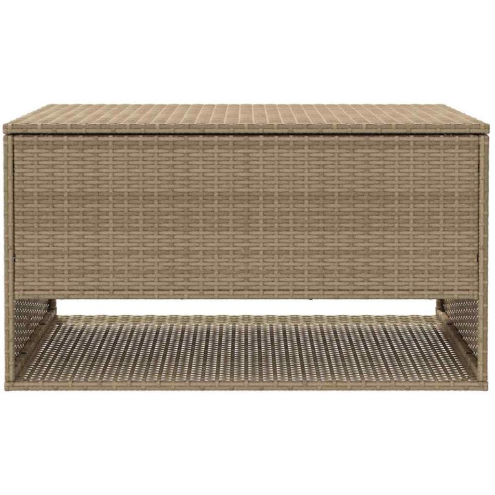 Kuddlåda för utomhusbruk beige 100x55x55,5 cm konstrotting vidaXL – bild 4