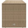 Kuddlåda för utomhusbruk beige 100x55x55,5 cm konstrotting vidaXL – miniatyr 5