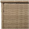 Kuddlåda för utomhusbruk beige 100x55x55,5 cm konstrotting vidaXL – miniatyr 9