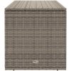 Kuddlåda för utomhusbruk grå 100x55x55,5 cm konstrotting vidaXL – miniatyr 5