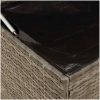 Kuddlåda för utomhusbruk grå 100x55x55,5 cm konstrotting vidaXL – miniatyr 8