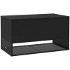 Kuddlåda för utomhusbruk svart 100x55x55,5 cm konstrotting vidaXL – miniatyr 2