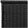 Kuddlåda för utomhusbruk svart 100x55x55,5 cm konstrotting vidaXL – miniatyr 9