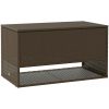 Kuddlåda utomhus brun 100x55x55,5 cm konstrotting vidaXL – miniatyr 2