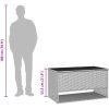 Kuddlåda utomhus brun 100x55x55,5 cm konstrotting vidaXL – miniatyr 11