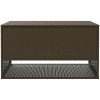 Kuddlåda utomhus brun 100x55x55,5 cm konstrotting vidaXL – miniatyr 4