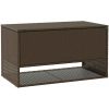 Kuddlåda utomhus brun 100x55x55,5 cm konstrotting vidaXL – miniatyr 6