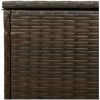 Kuddlåda utomhus brun 100x55x55,5 cm konstrotting vidaXL – miniatyr 9