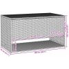 Kuddlåda utomhus brun 100x55x55,5 cm konstrotting vidaXL – miniatyr 10