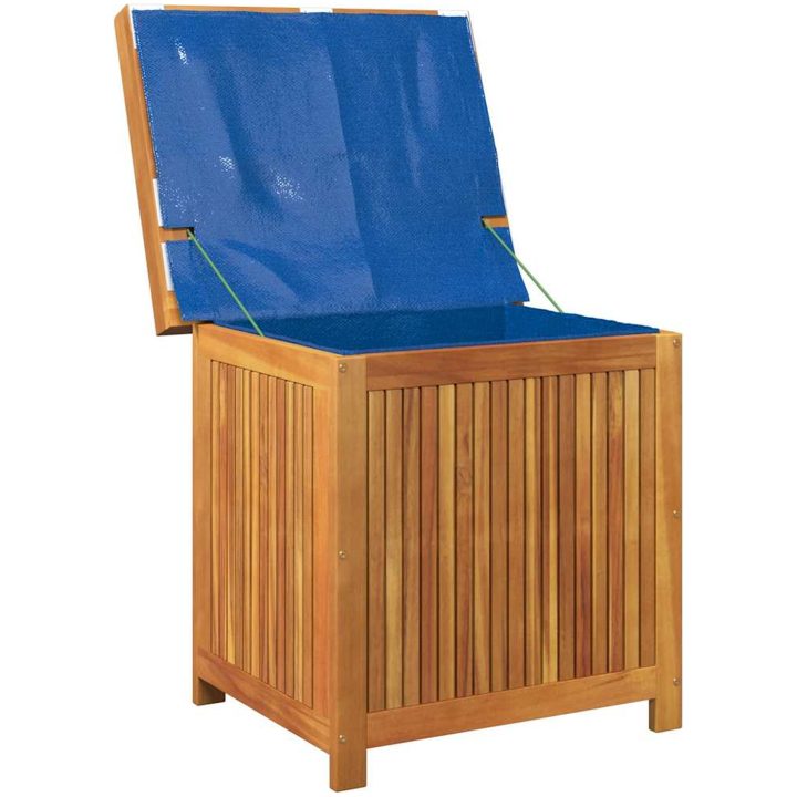 Kuddlåda utomhus massivt trä akacia vidaXL 60 x 50 x 61 cm – bild 4