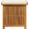 Kuddlåda utomhus massivt trä akacia vidaXL 60 x 50 x 61 cm – miniatyr 5