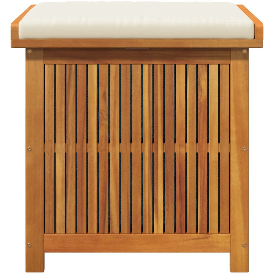 Kuddlåda utomhus massivt trä akacia vidaXL 60 x 50 x 61 cm – bild 5
