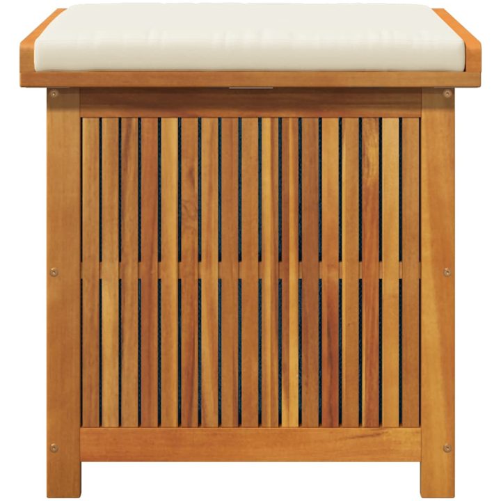 Kuddlåda utomhus massivt trä akacia vidaXL 60 x 50 x 61 cm – bild 5