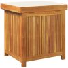 Kuddlåda utomhus massivt trä akacia vidaXL 60 x 50 x 61 cm – miniatyr 7