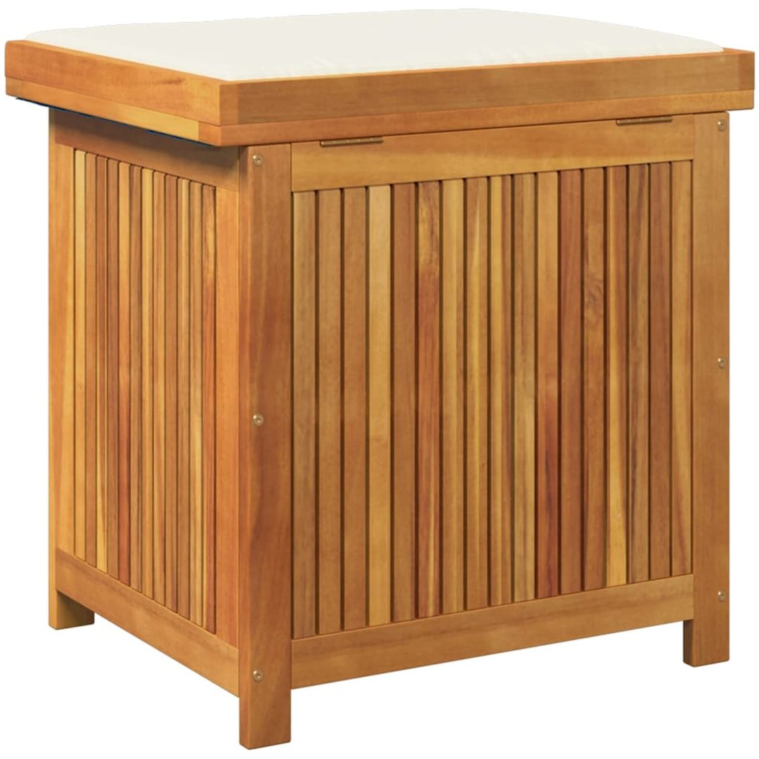Kuddlåda utomhus massivt trä akacia vidaXL 60 x 50 x 61 cm – bild 7