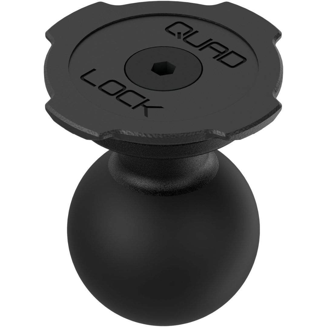 Kuladapter 1 Top Cap Svart Quad Lock Quad Lock-fodral / Universaladaptrar / Quad Lock 360 / Quad Lock MAG / Trådlösa laddningshuvuden / 1-tums sockelarmar
