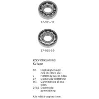 Kullager 6202 35x15x11 Otätat båda sidor