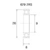 Kullager B5 629-2rs BLACK BEARING – miniatyr 2