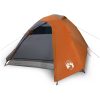 Kupoltält 3 personer orange vattentätt vidaXL 3 - Person – miniatyr 2