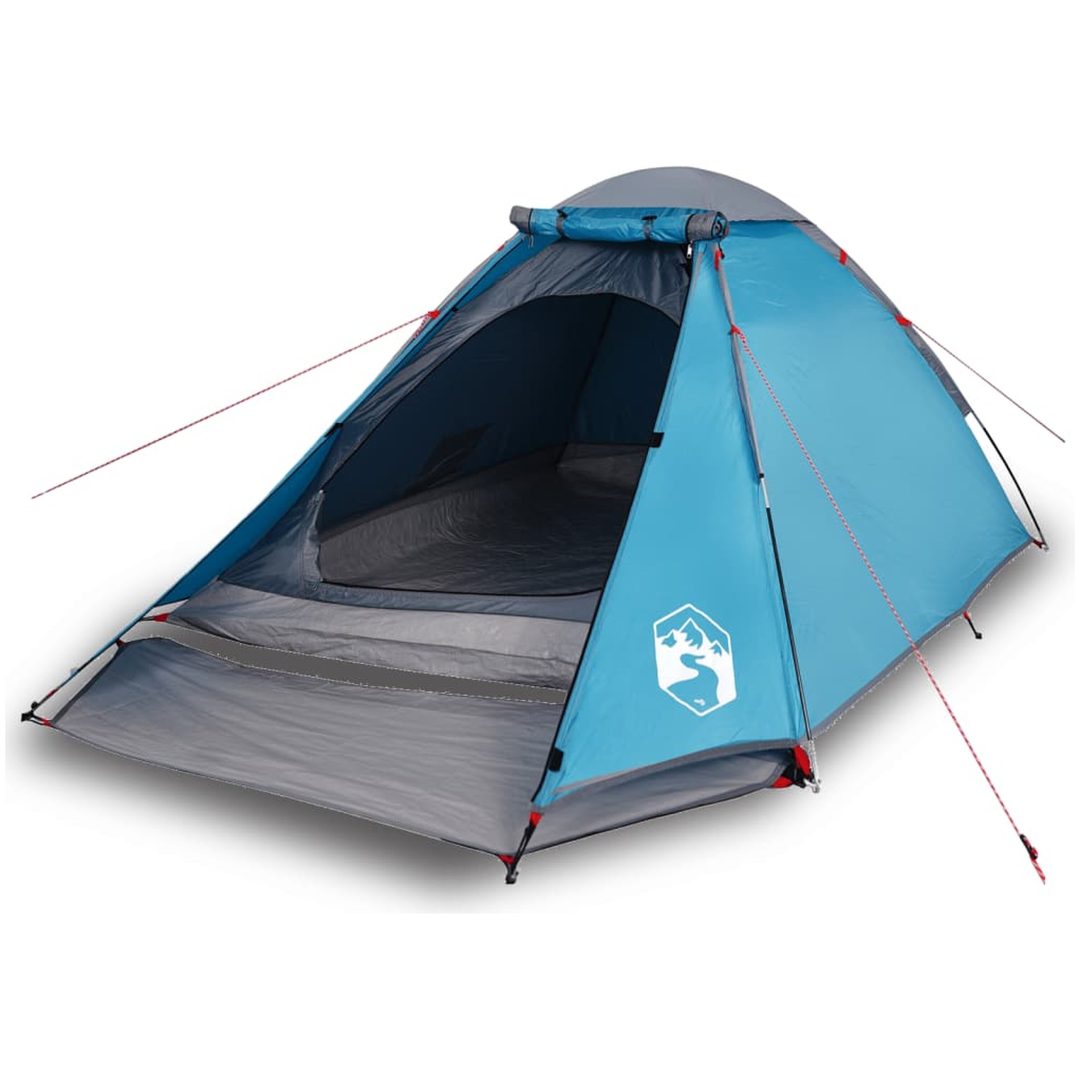 Kupoltält 4 personer blå vattentätt vidaXL 4 - Person – bild 2