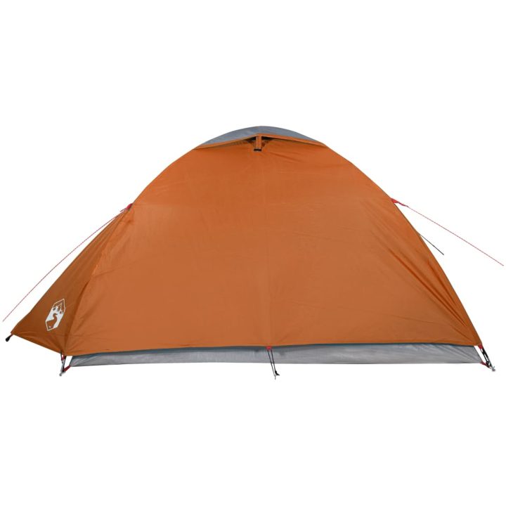 Kupoltält 4 personer grå och orange vattentätt vidaXL 267 x 272 x 145 cm – bild 7