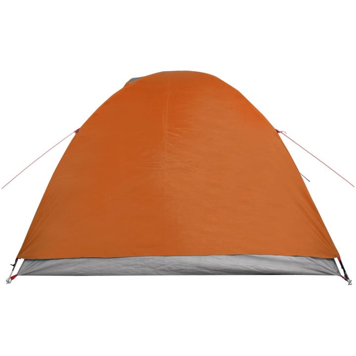 Kupoltält 4 personer grå och orange vattentätt vidaXL 267 x 272 x 145 cm – bild 8