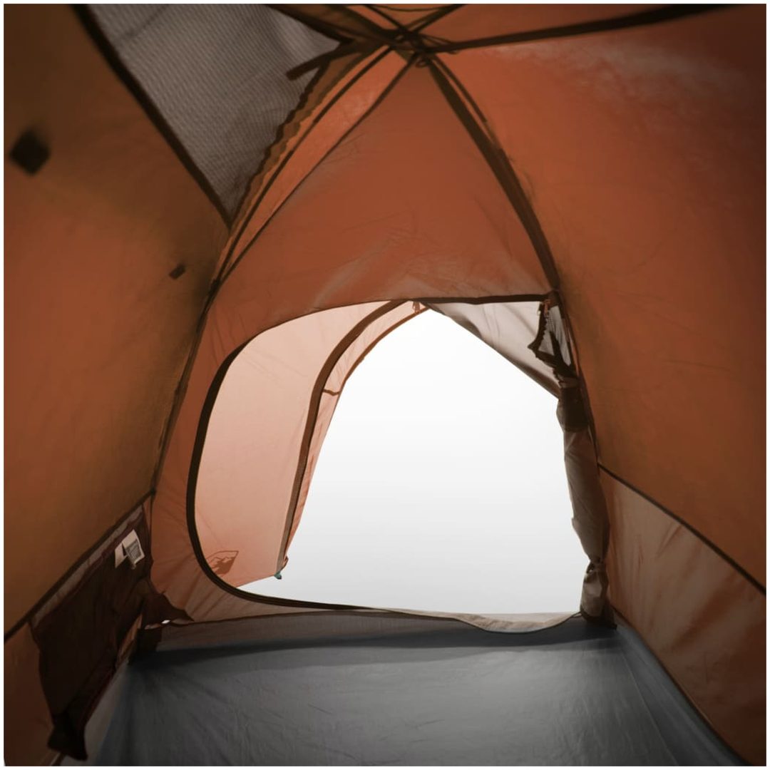 Kupoltält 4 personer grå och orange vattentätt vidaXL 267 x 272 x 145 cm – bild 10