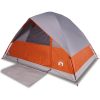 Kupoltält 4 personer orange vattentätt vidaXL 4 - Person – miniatyr 2