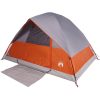 Kupoltält 4 personer orange vattentätt vidaXL 4 - Person – miniatyr 4