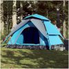 Kupoltält 5 personer blå snabbrest vidaXL 5 - Person – miniatyr 1