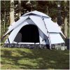 Kupoltält 5 personer vit mörkläggningstyg snabbrest vidaXL 5 - Person – miniatyr 1