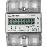 kWh-mätare, 3-fas, 63A MALMBERGS