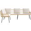 L-formad soffa Natural Poly Rattan vidaXL 231 x 173 x 78 cm – miniatyr 7
