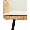 L-formad soffa Natural Poly Rattan vidaXL 231 x 173 x 78 cm – miniatyr 8
