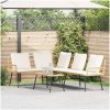L-formad soffa Natural Poly Rattan vidaXL 231 x 173 x 78 cm – miniatyr 1