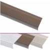 L-formade halkskydd för trapp 5 st aluminium 100 cm brun vidaXL 100 cm (5 pcs) – miniatyr 2