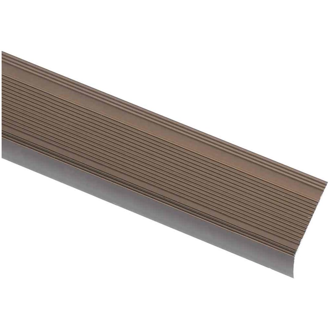 L-formade halkskydd för trapp 5 st aluminium 100 cm brun vidaXL 100 cm (5 pcs) – bild 3