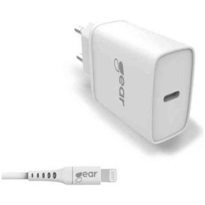 LADDARE 220V 1XUSB. 1M MFI C892.4A VIT LIGHTNING KABEL 1M