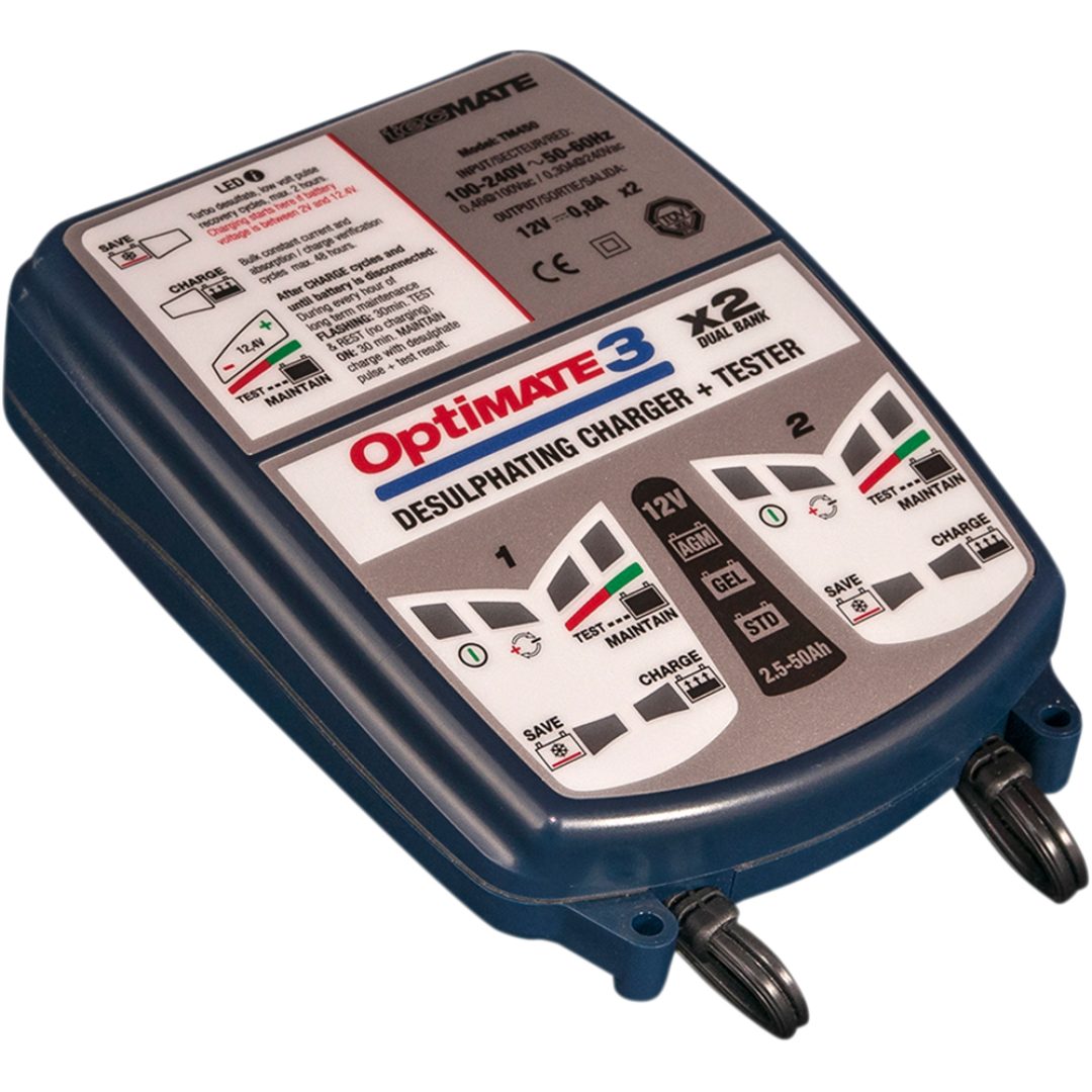 Laddare Optimate 3 X 2 Bank TECMATE CHARGER OPT 3 -2BANKS – bild 3
