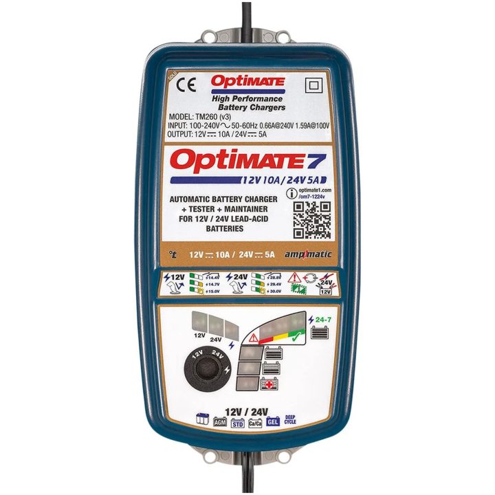 Laddare Optimate 7 12v/24v Blå TECMATE Batteriladdare – bild 2